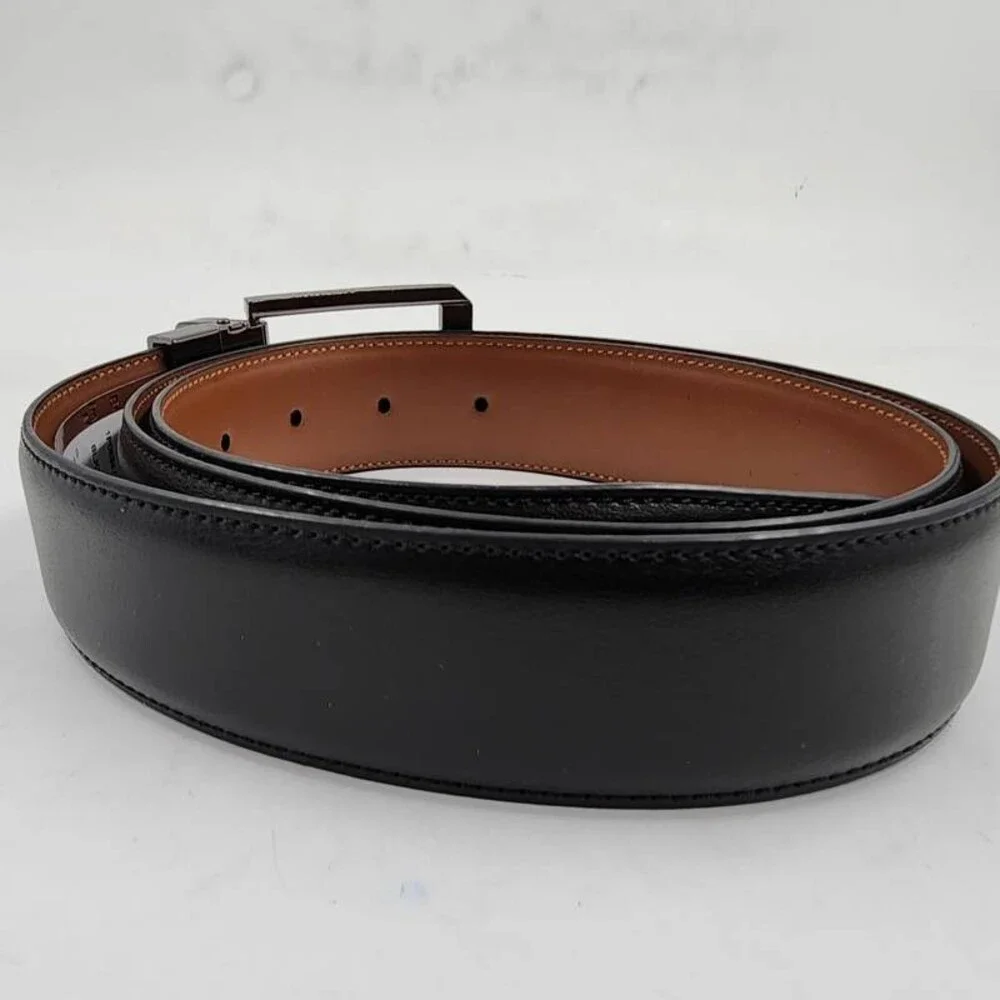 Perry Ellis Portfolio Love Triangle Reversible Belt Men's M 34/36 Black